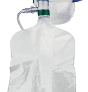 Mascarilla para oxígeno adulto con bolsa reservorio, de alta concentración válvula y tubería de 2.1m
